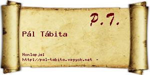 Pál Tábita névjegykártya